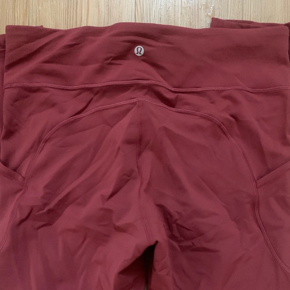 Lulu lemon rose color running leggings 25” - Picture 3 of 6